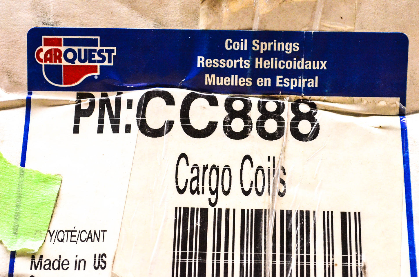 Carquest CC888 Cargo Coils Kit NOS