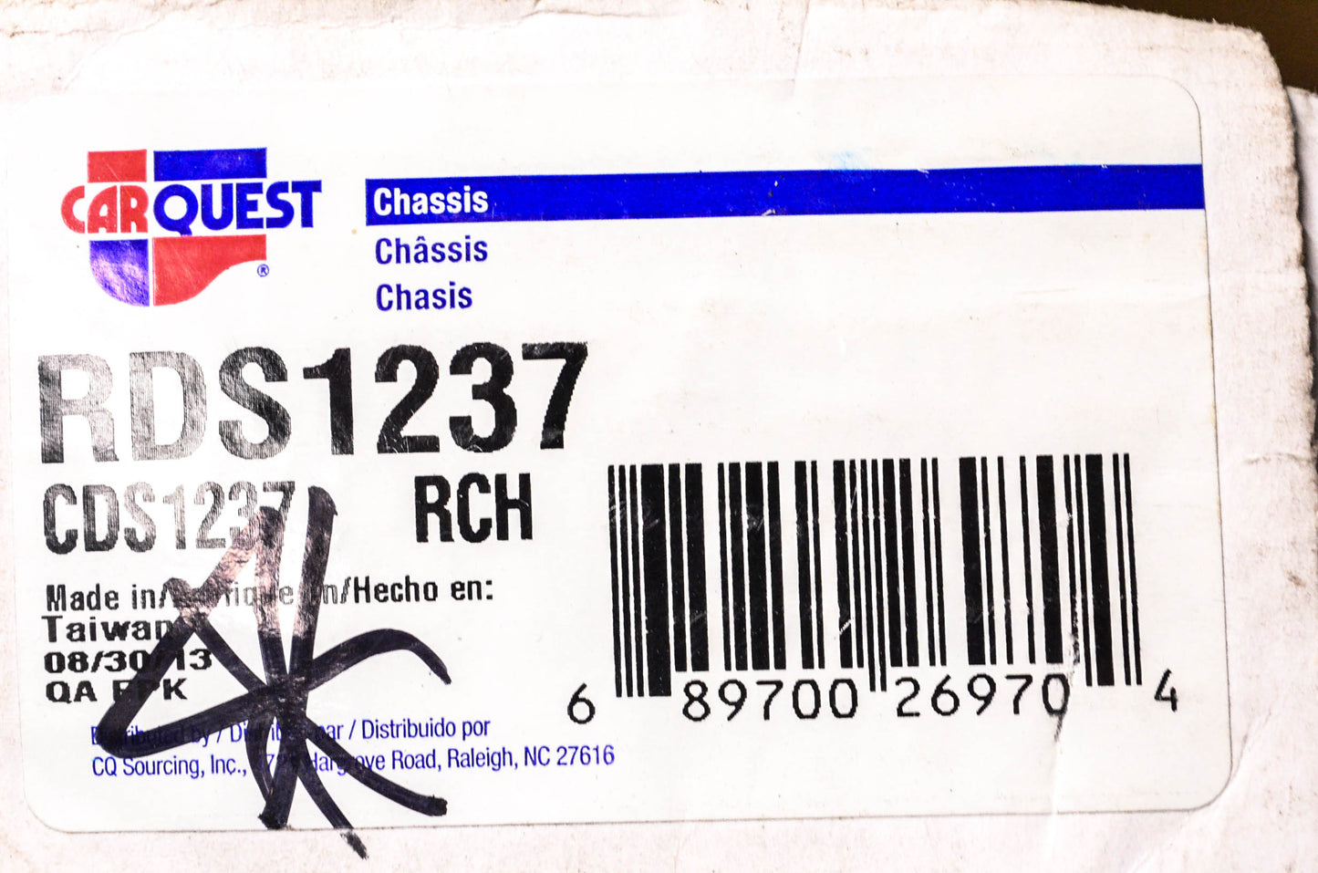 Carquest RDS1237, CDS1237 Tie Rod End NOS