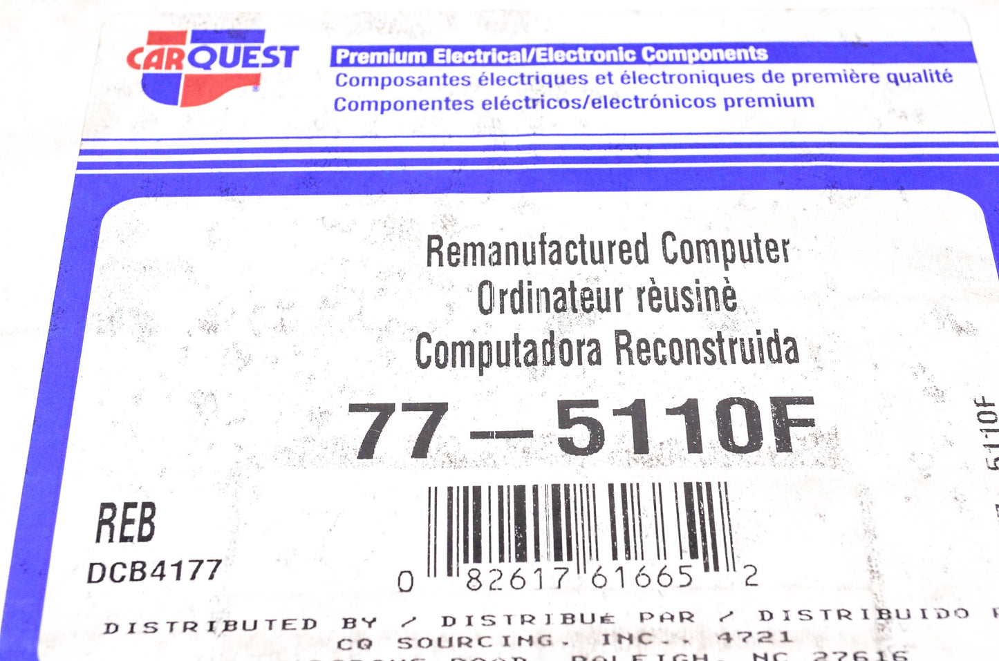 Carquest 77-5110F Remanufactured Engine Control Computer NOS