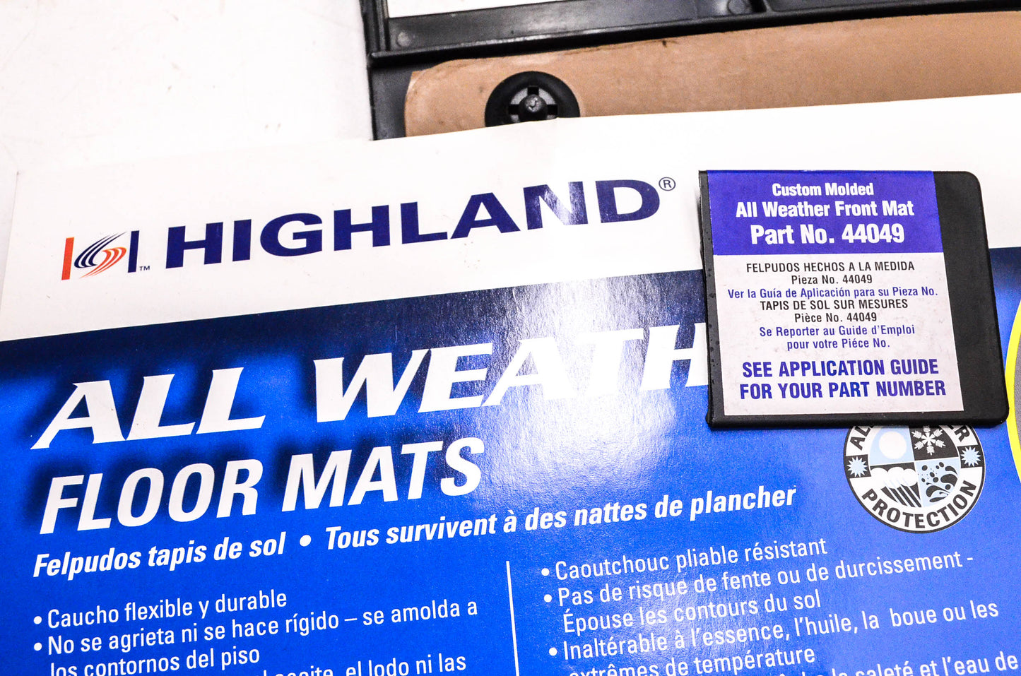 Highland 44049 All Weather Floor Mats NOS