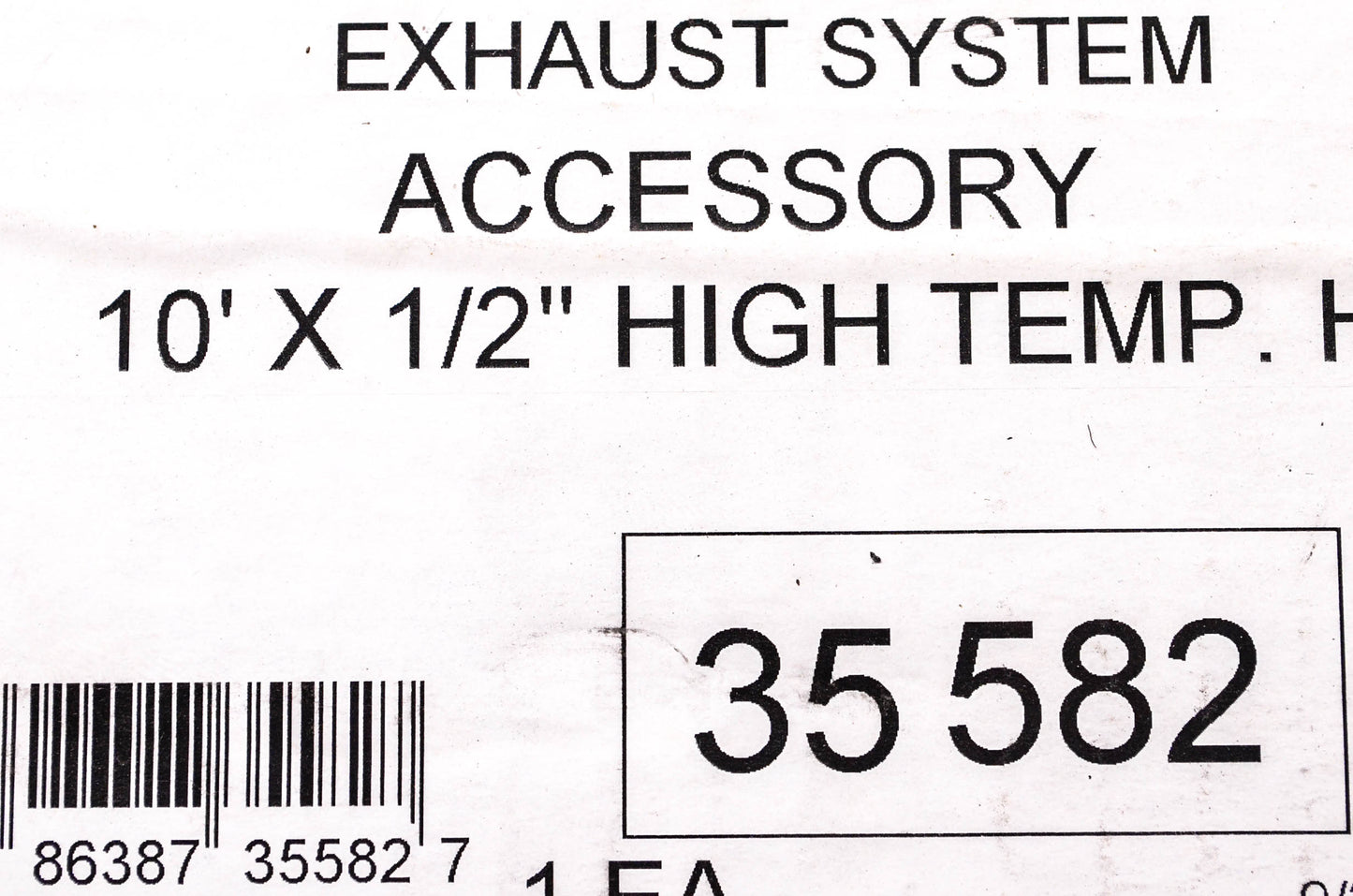 Walker 35582 10' x 1/2" High Temp Exhaust System Hose NOS