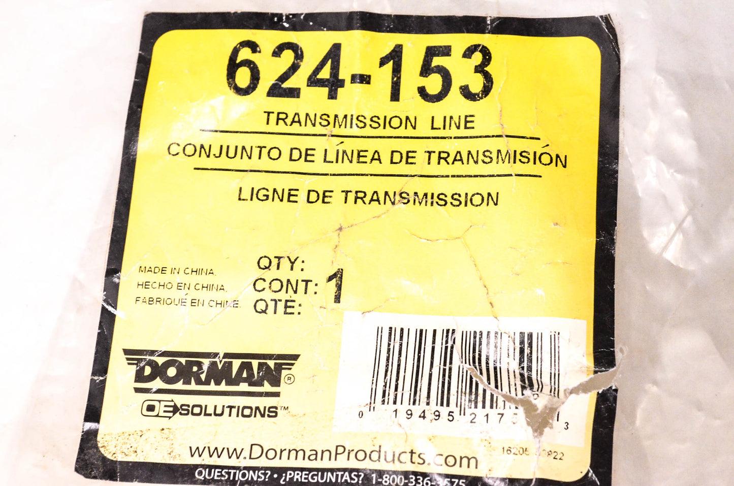 Dorman 624-153 Transmission Line NOS