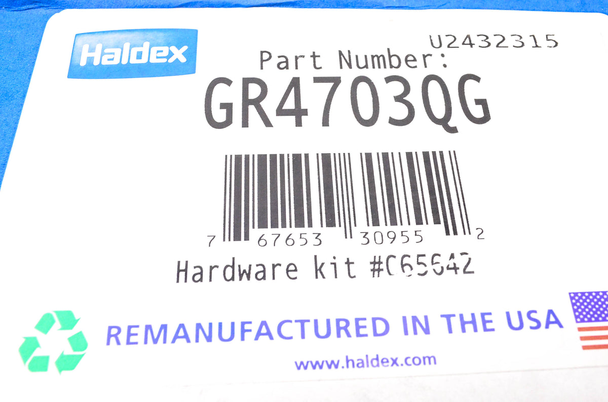 Haldex GR4703QG Remanufactured Brake Shoe Kit NOS