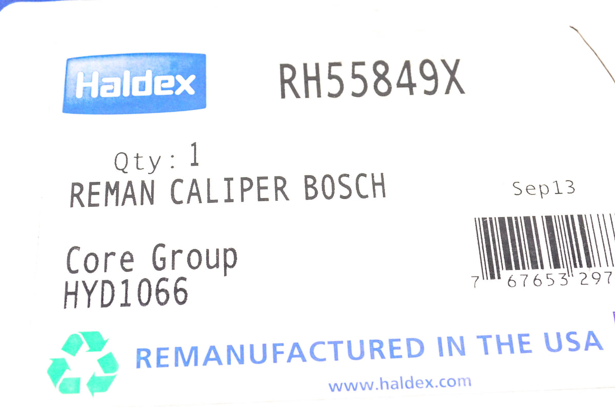 Haldex RH55849X Remanufactured Brake Shoe Kit NOS