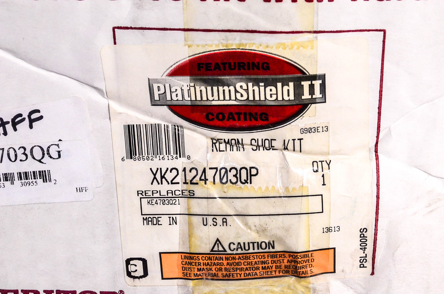 Meritor XK2124703QP Remanufactured Brake Shoe Kit NOS