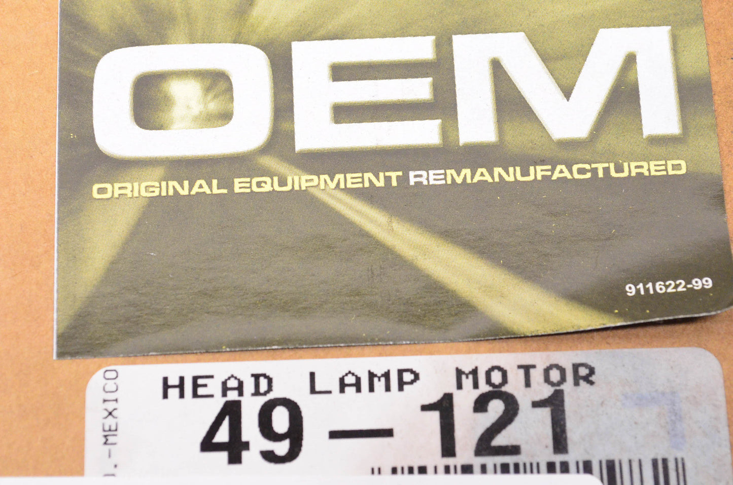 Carquest 49-121 Remanufactured Head Lamp Motor NOS