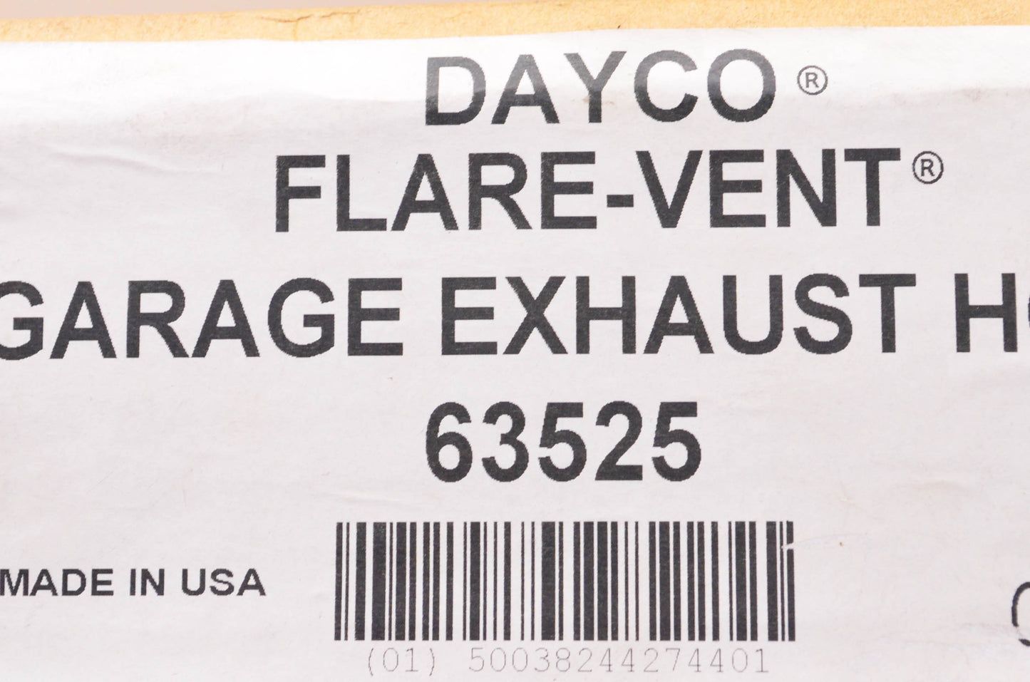 Dayco 63525 Flare-Vent Garage Exhaust Hose NOS