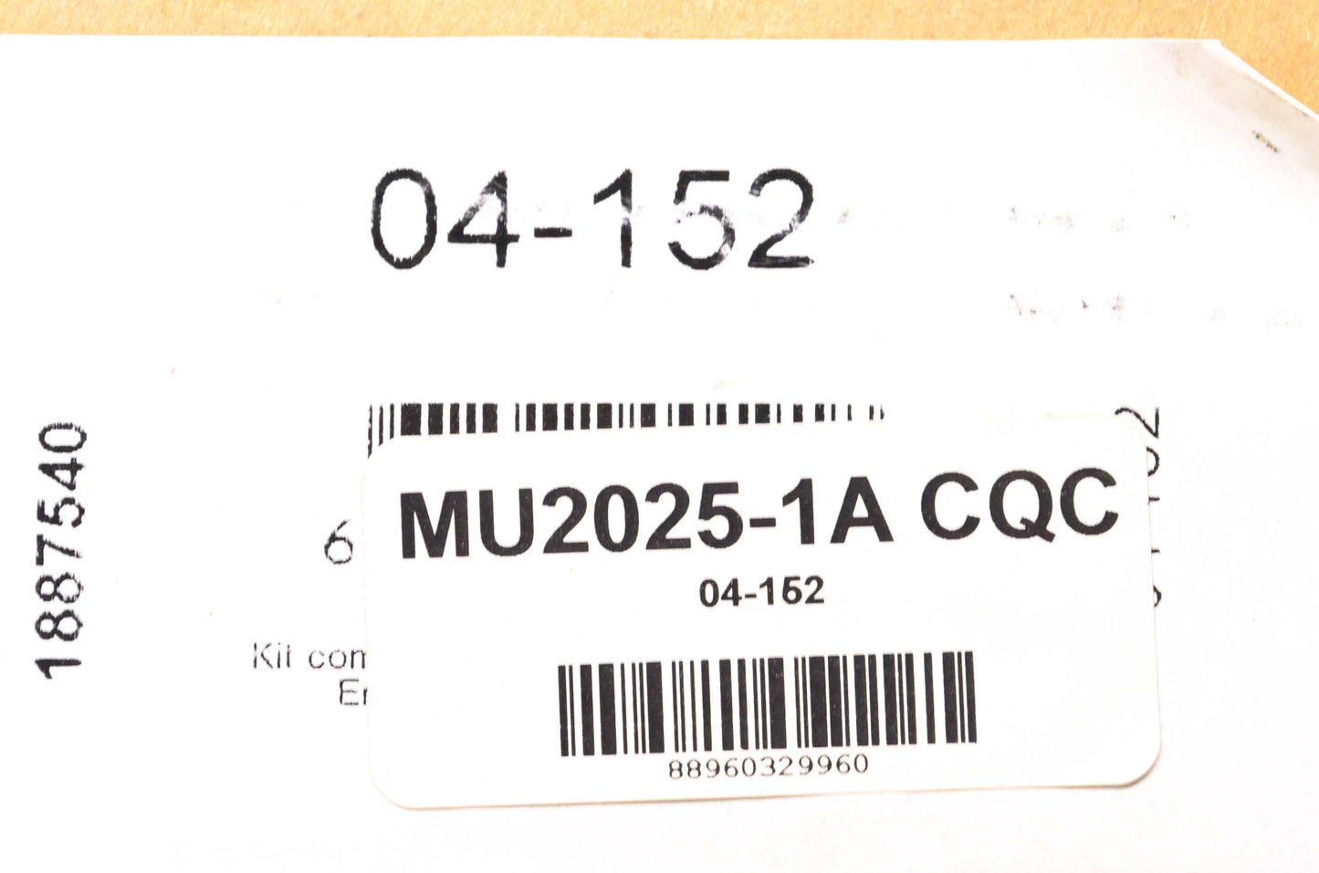Carquest 04-152, MU2025-1A CQC Clutch Kit NOS