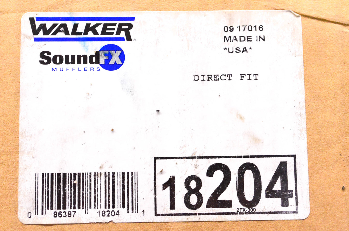 Walker 18204 Direct Fit Muffler NOS