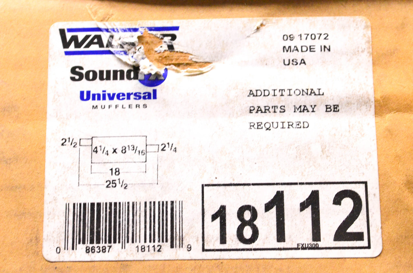 Walker 18112 Muffler NOS