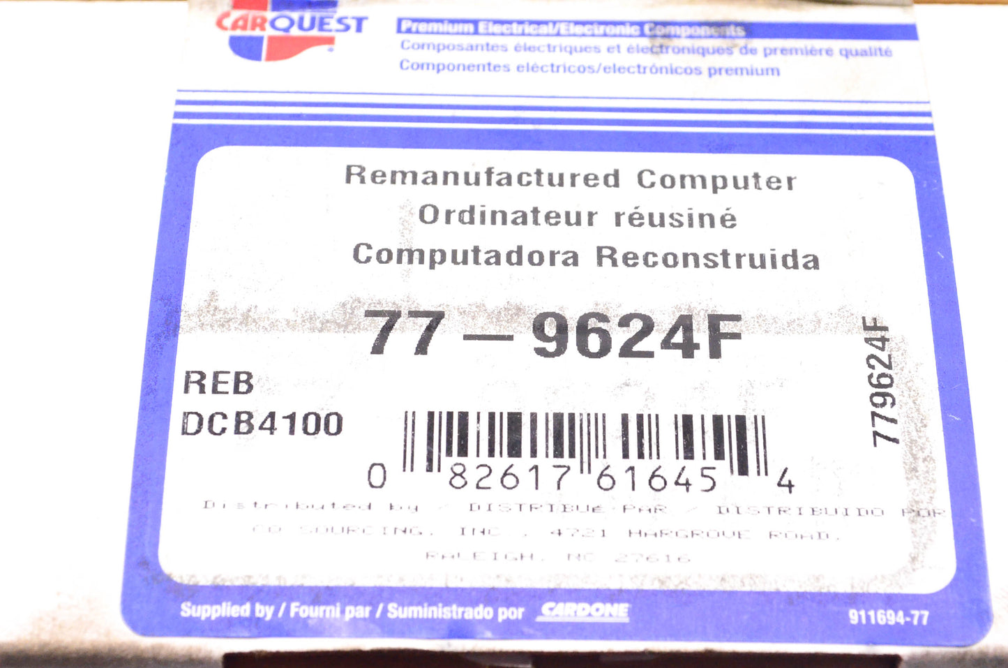 Carquest 77-9624F Remanufactured Engine Control Computer NOS