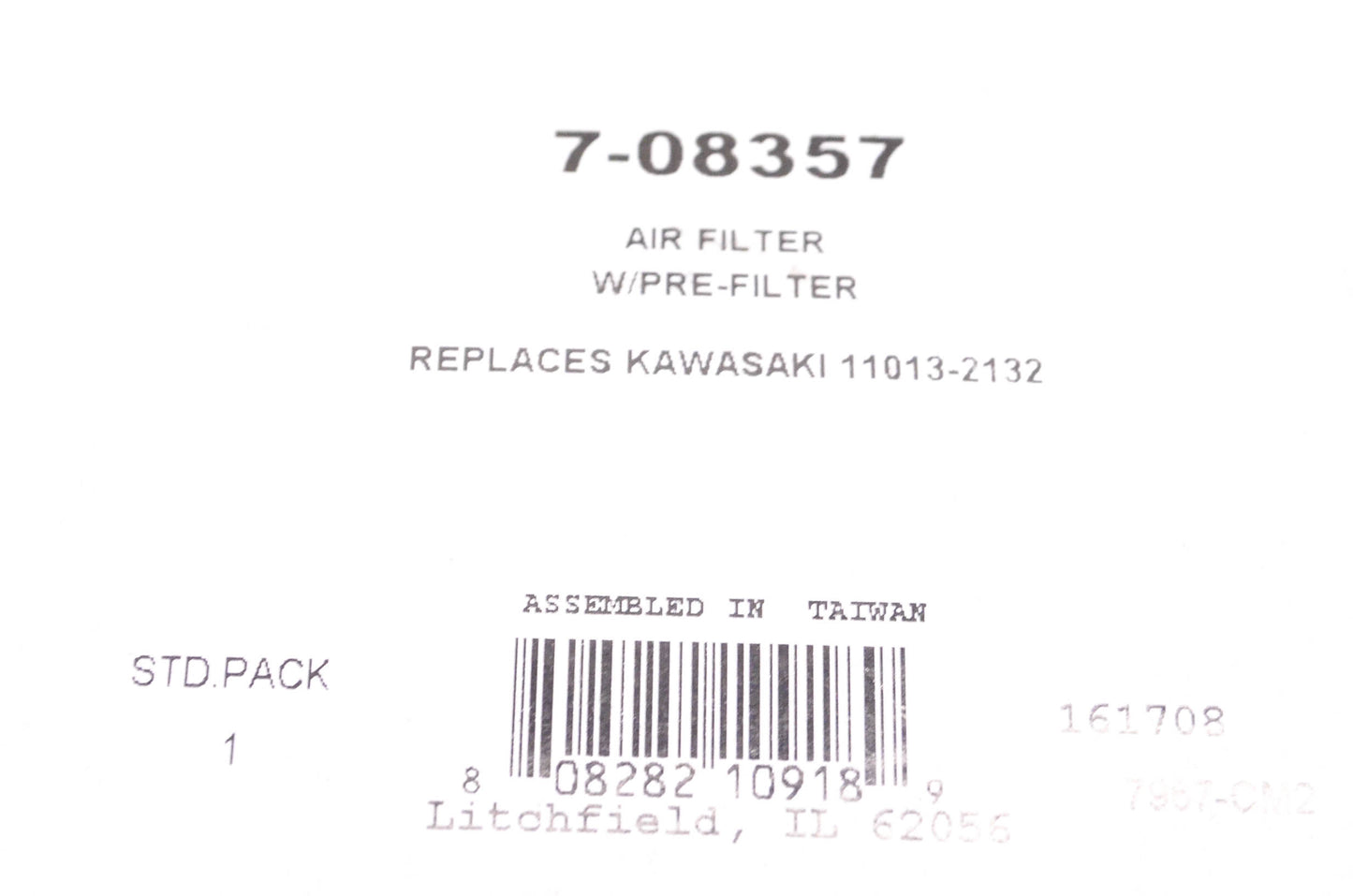 Prime Line 7-08357, 35763A, 36680 Air Filter NOS