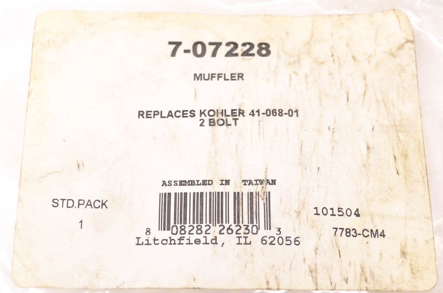 Prime Line 7-07228, 41-068-01 Muffler NOS