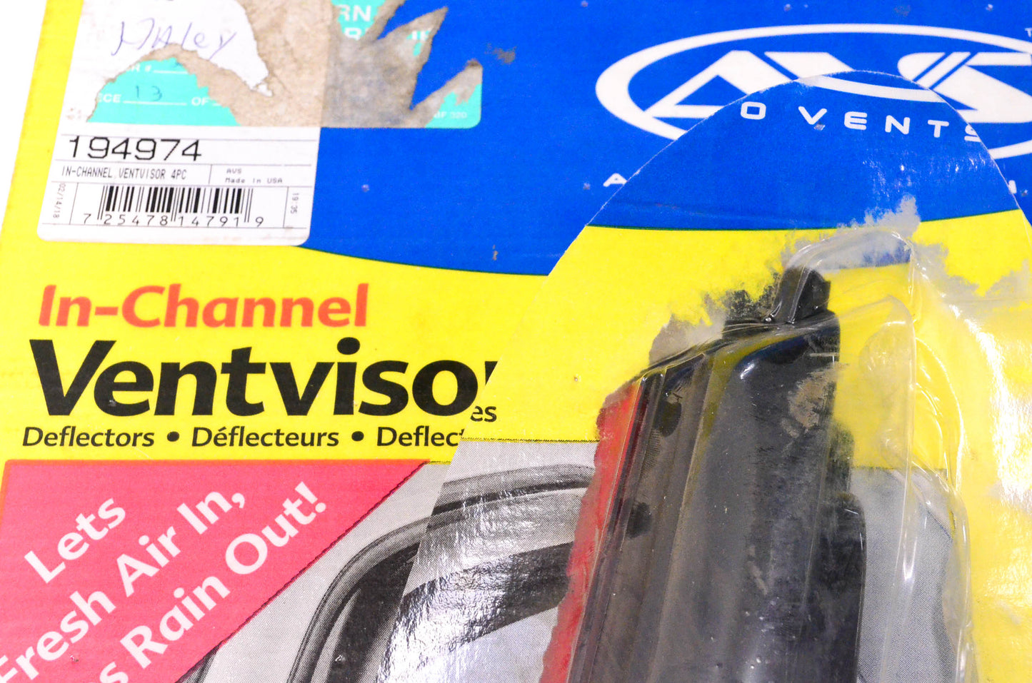 AVS 194974 In-Channel Ventvisor Rain Guards for 15-19 Ford F-150 Super Cab NOS