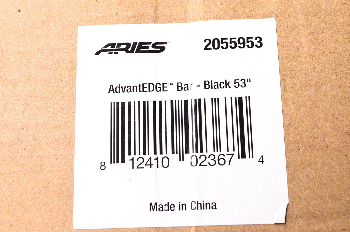 Aries 2055953 53" Black AdvantEdge Bar Kit NOS