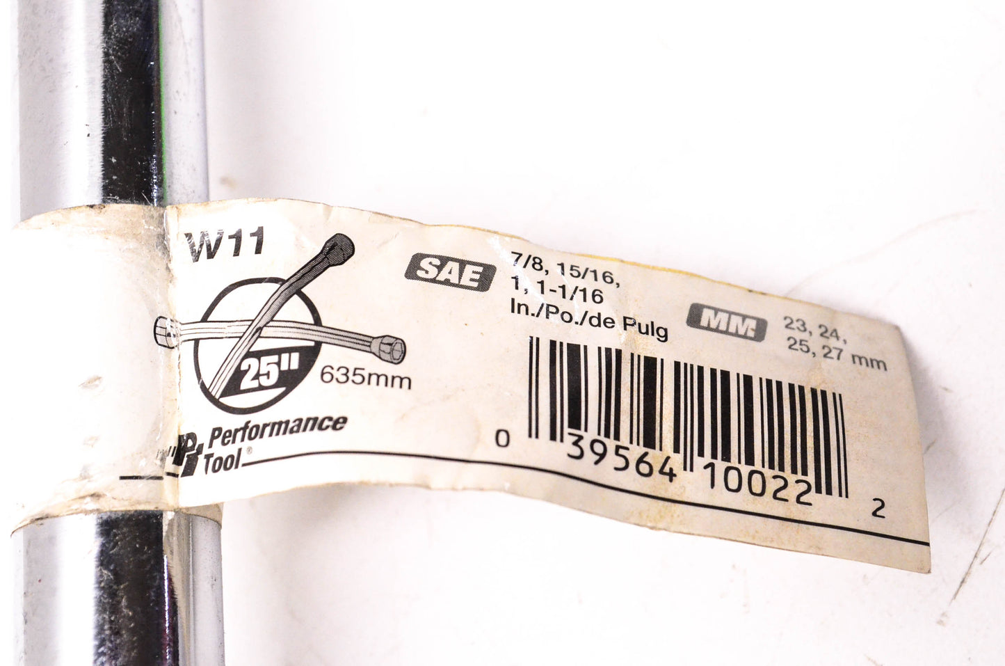 Performance Tool W11, 39564100222 25" 4-Way Lug Wrench NOS