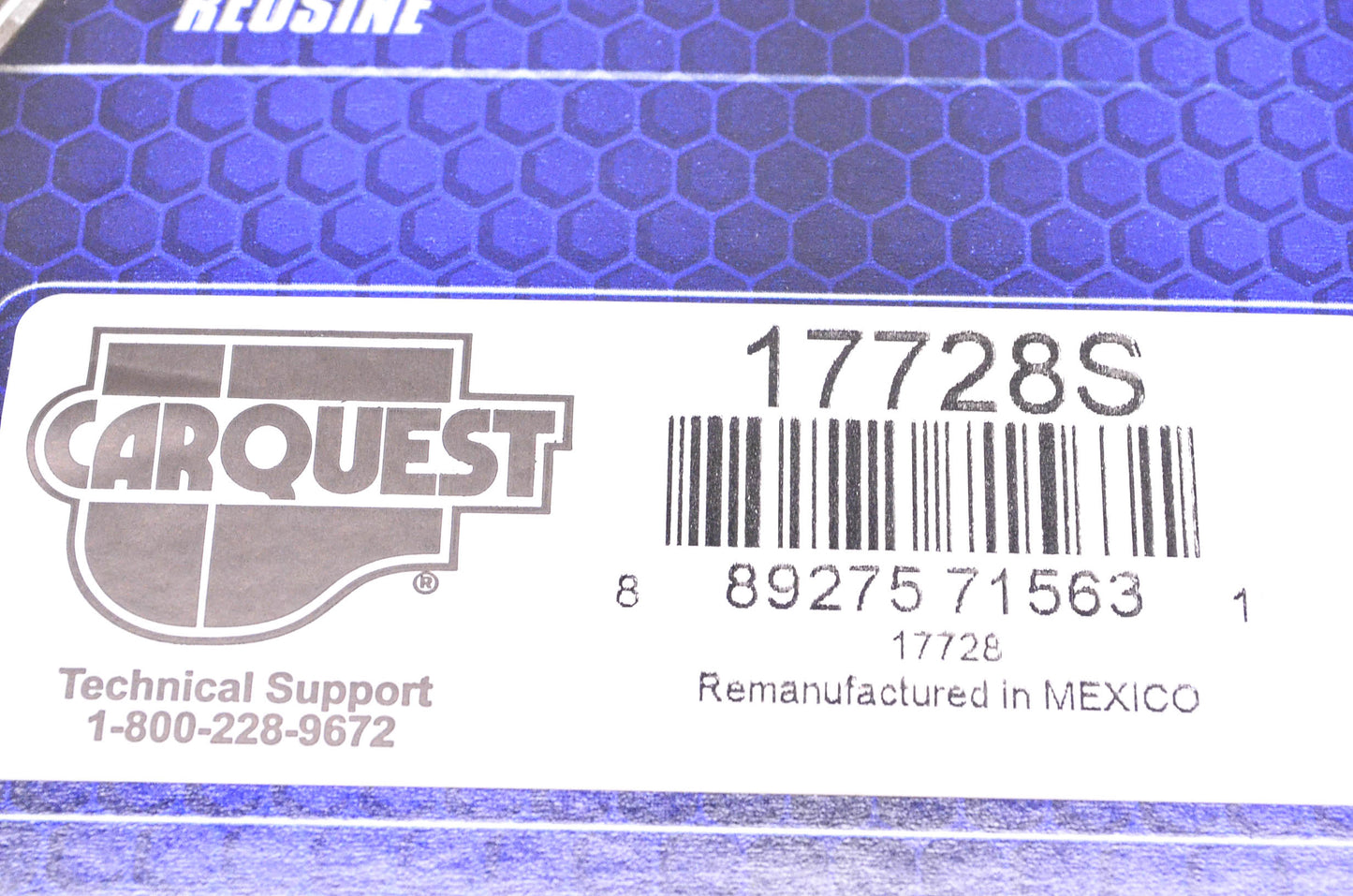 Carquest 17728S Remanufactured Starter NOS