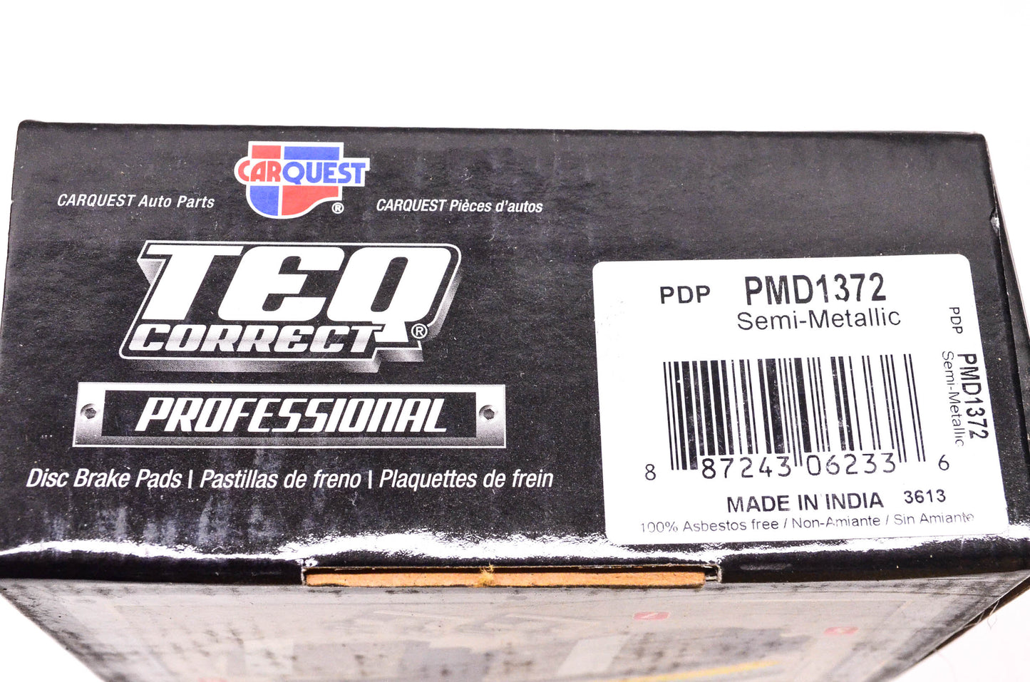 Carquest PMD1372 Teq Correct Sem-Metallic Disc Brake Pads NOS
