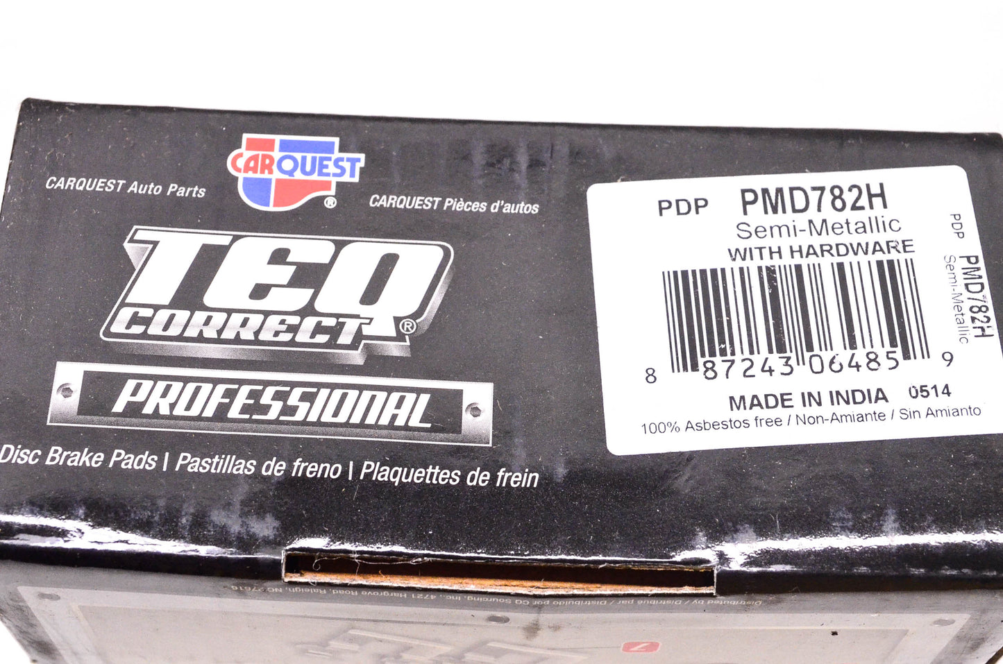 Carquest PMD782H Teq Correct Sem-Metallic Disc Brake Pad Kit NOS