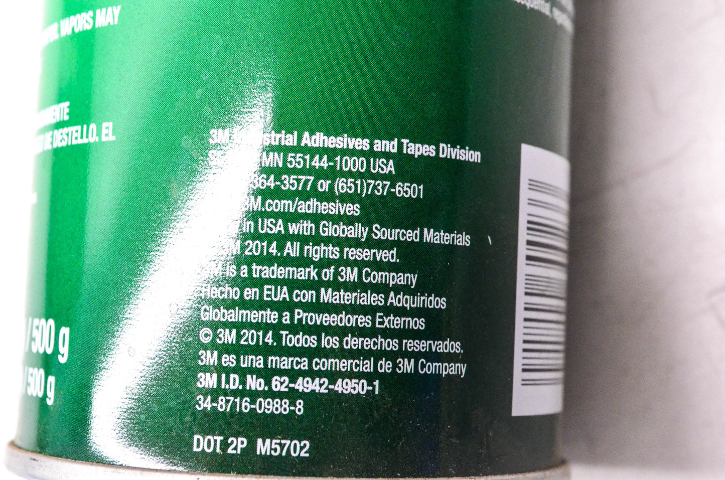 3M 62-4942-4950-1 Hi-Strength 90 Spray Adhesive 17.6oz NOS
