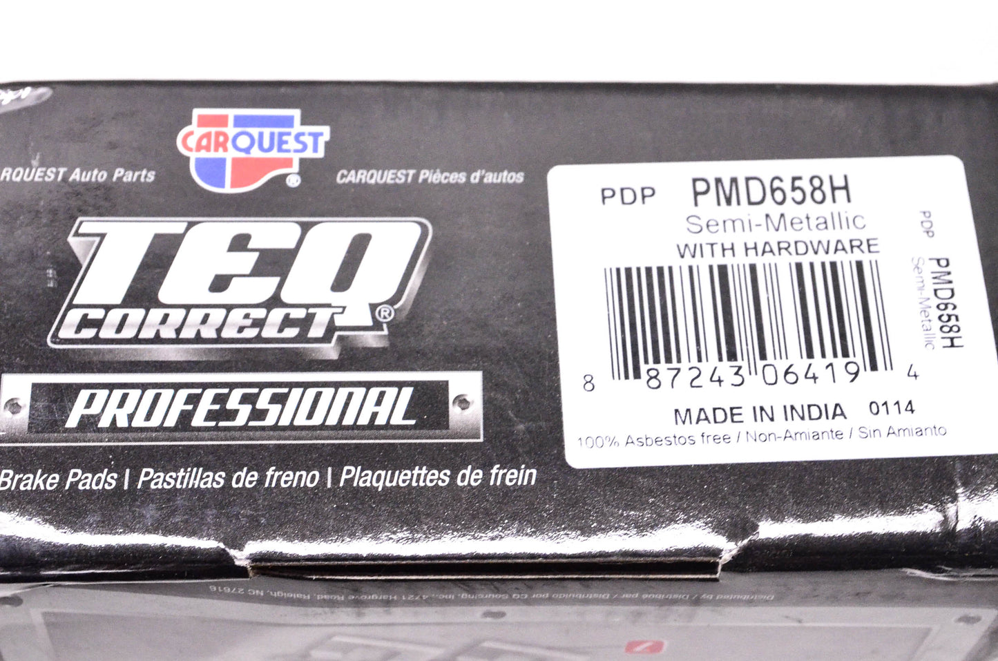 Carquest PMD658H Disc Brake Pad Kit NOS