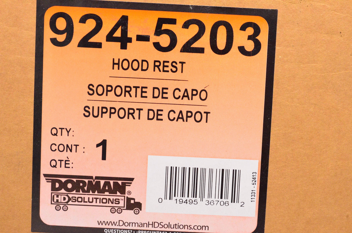 Dorman 924-5203 Hood Rest NOS