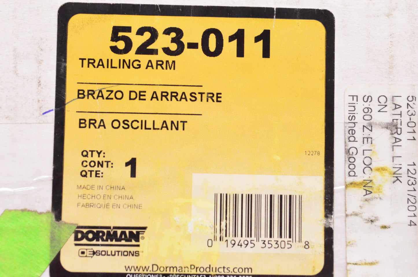 Dorman 523-011 Trailing Arm NOS