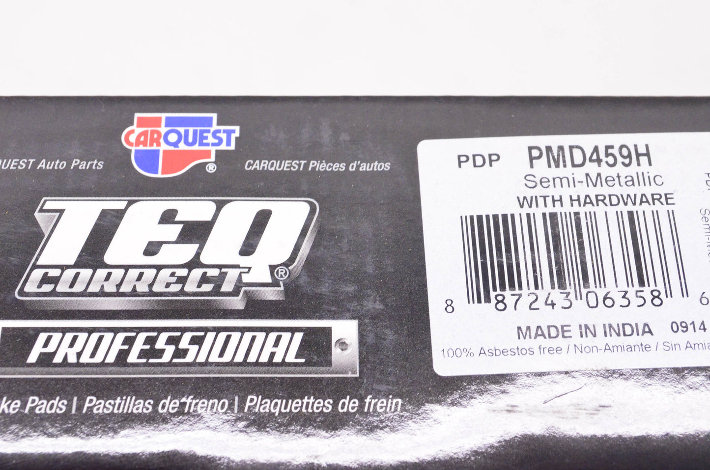 Carquest PMD459H Teq Correct Semi-Metallic Disc Brake Pad Kit NOS