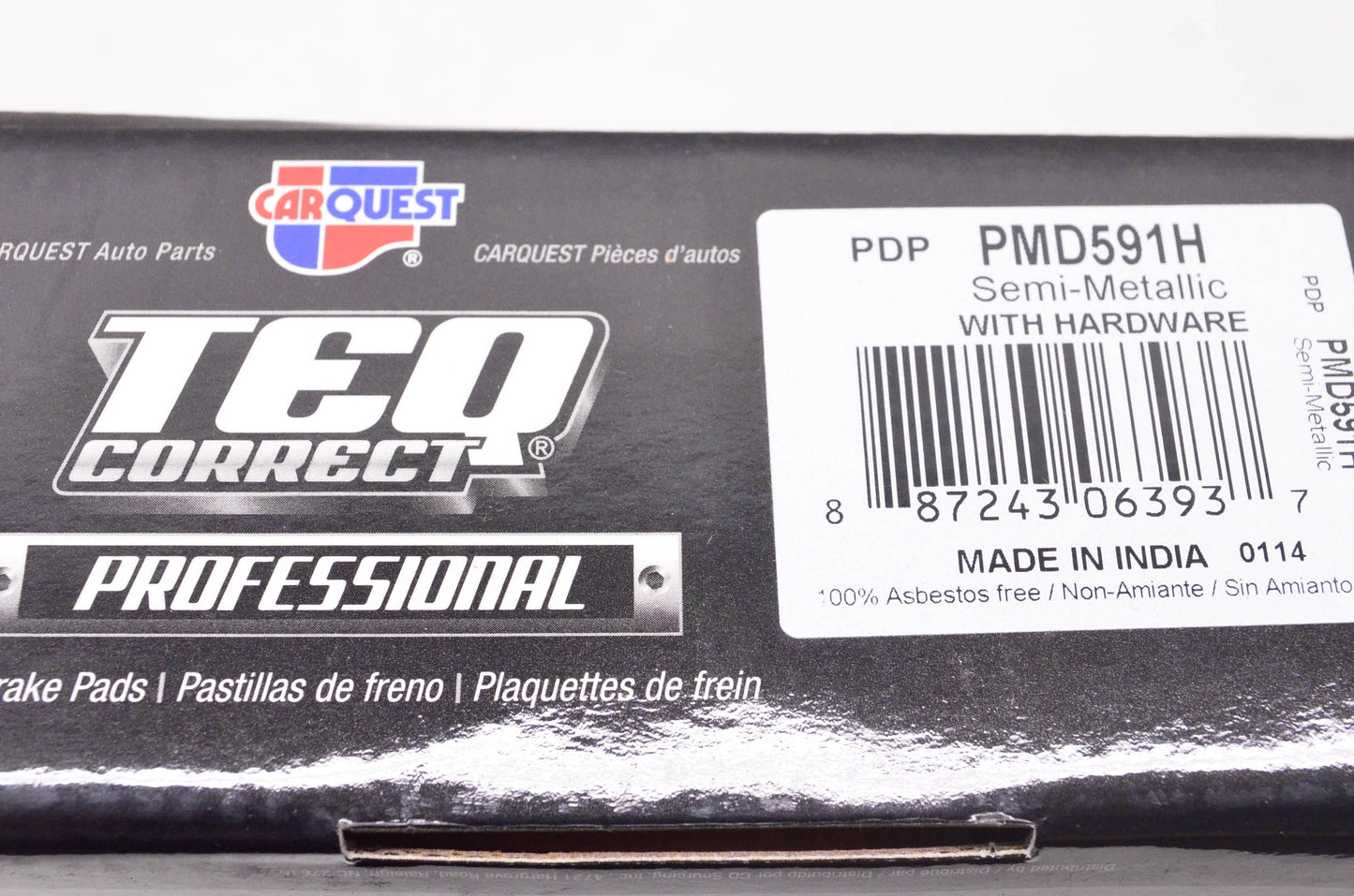 Carquest PMD591H Teq Correct Semi-Metallic Disc Brake Pad Kit NOS