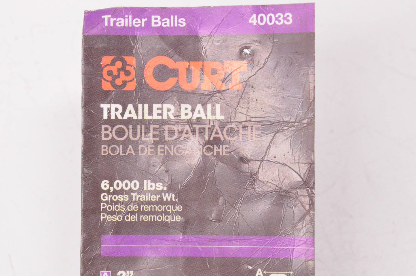 Curt 40033 Trailer Ball NOS