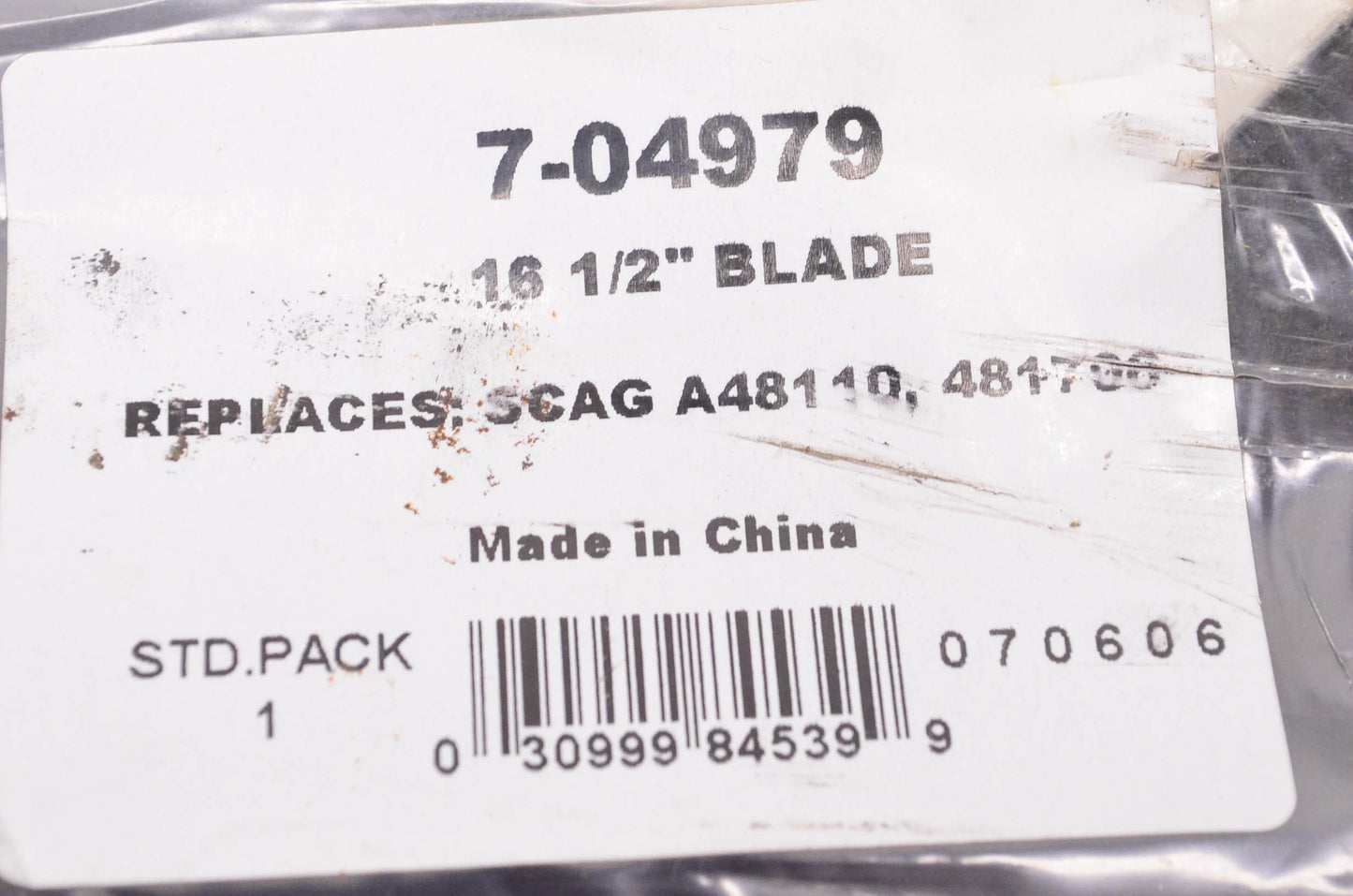 Prime Line 7-04979, SCAG A48110, 481706 Mower Blade NOS