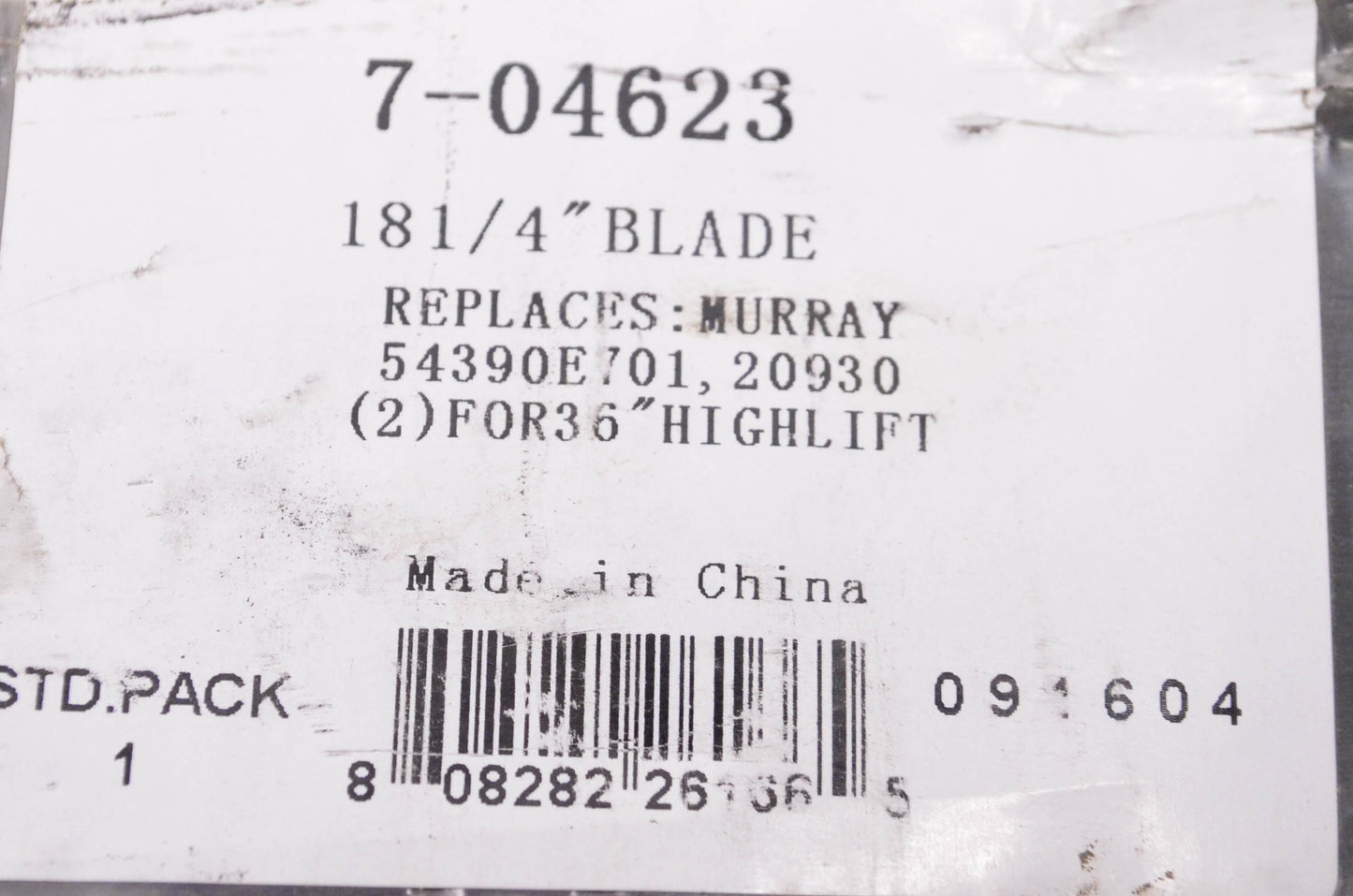 Prime Line 7-04623, 54390E701, 20930 Mower Blade NOS