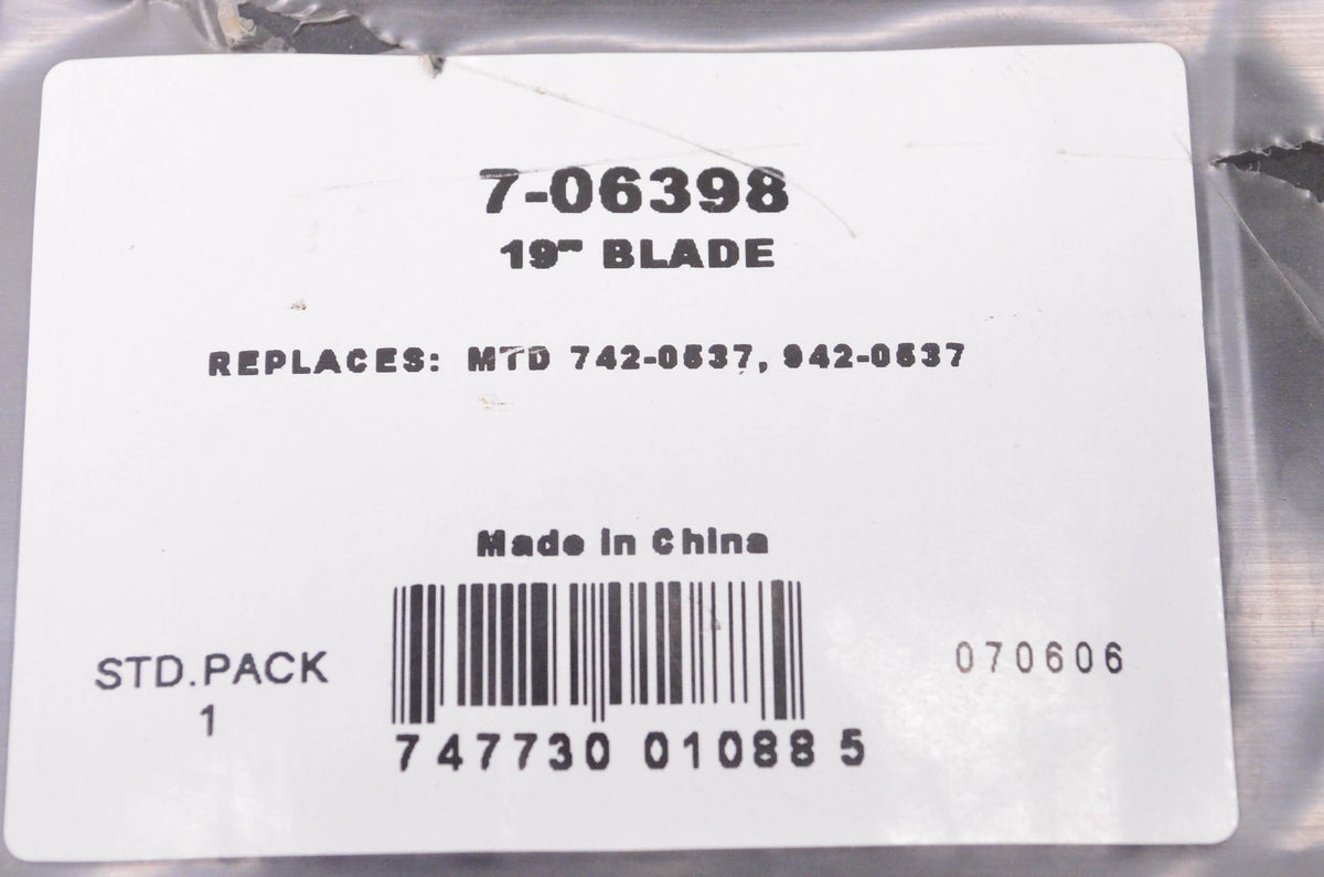 Prime Line 7-06398, 742-0537, 942-0537 Mower Blade NOS
