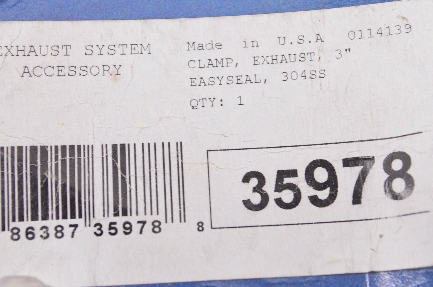Torca 35978 Easy Seal Exhaust Clamp NOS