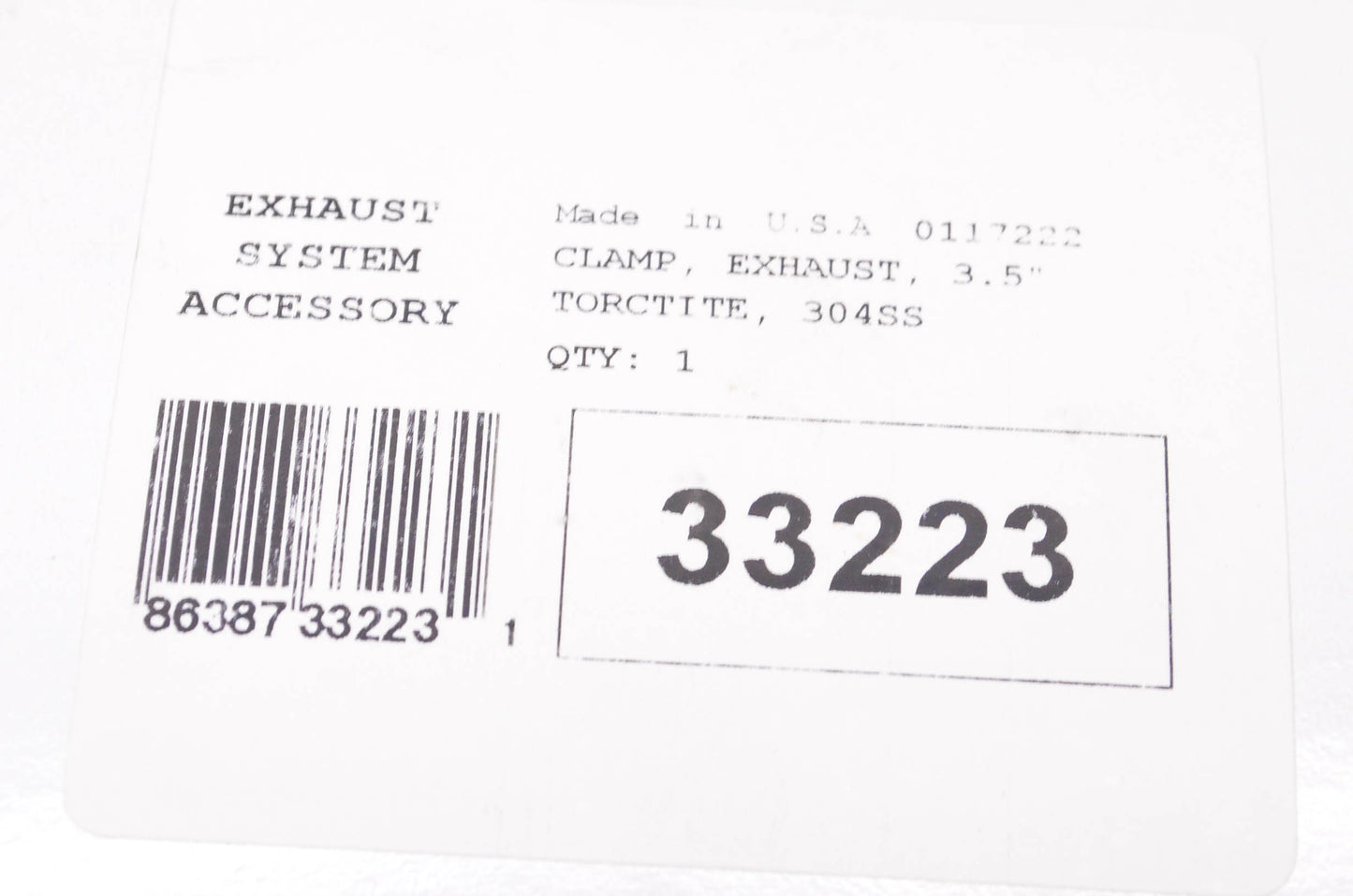 Torca 33223 TorcTite Formed Exhaust Clamp NOS