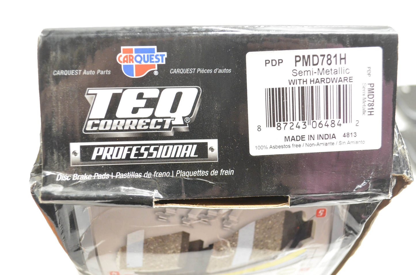 CarQuest PMD781H TEQ Professional Semi-Metallic Brake Pad Kit NOS