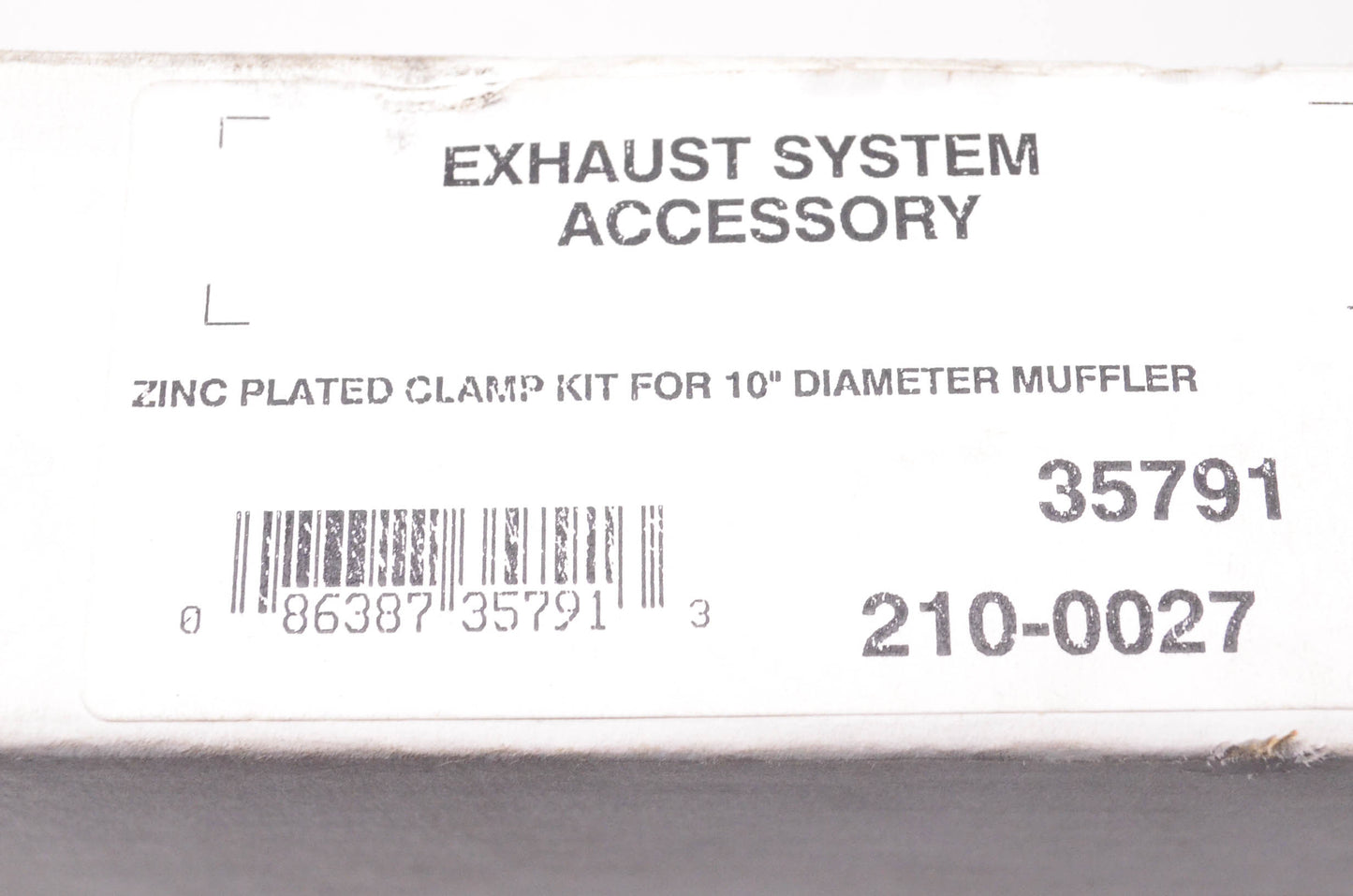 Aftermarket 35791, 210-0027 Zinc Plated Clamp Kit for 10" Diameter Muffler NOS