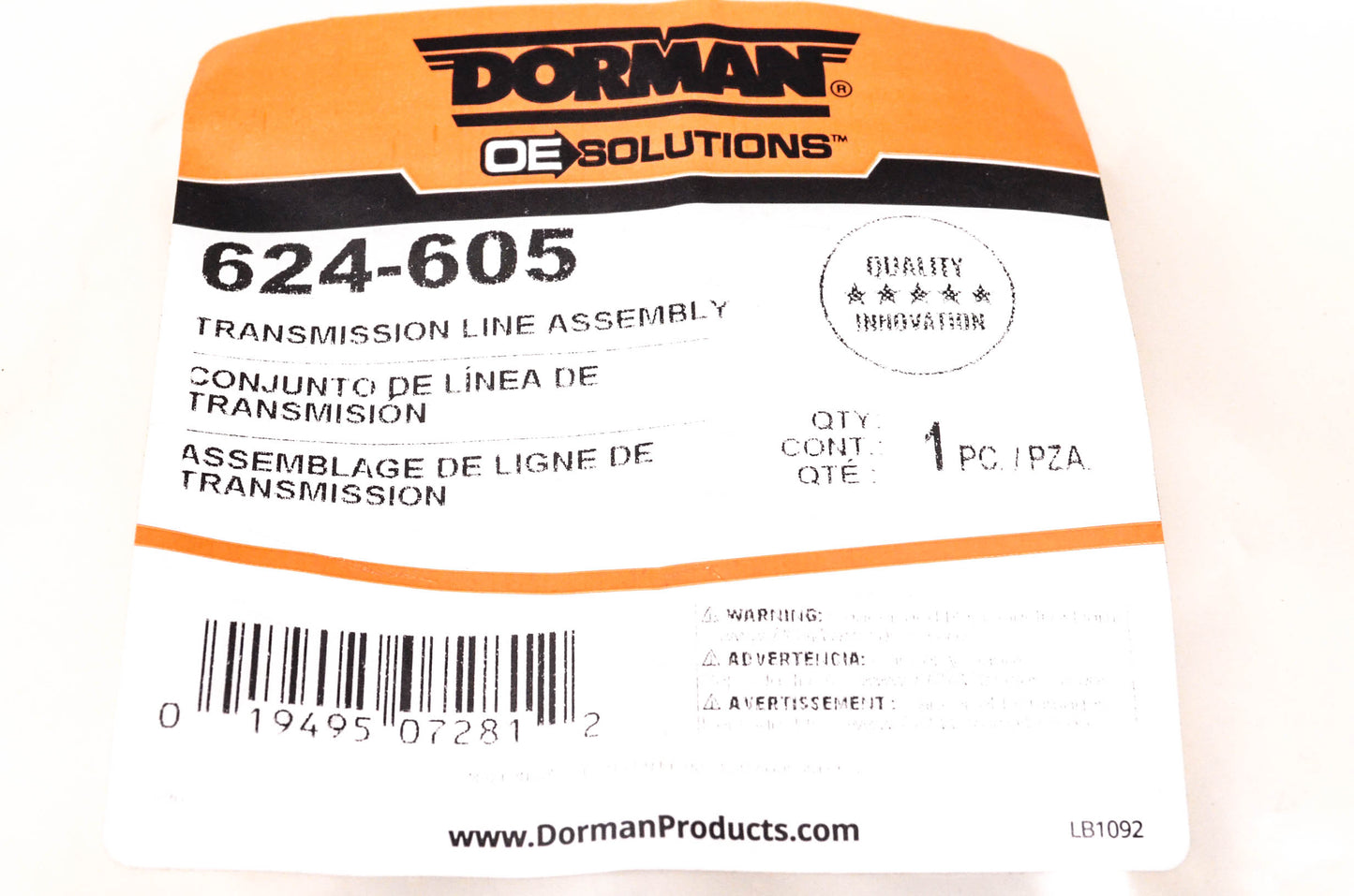 Dorman 624-605 OEM Transmission Line 2001-2 Honda Isuzu NOS