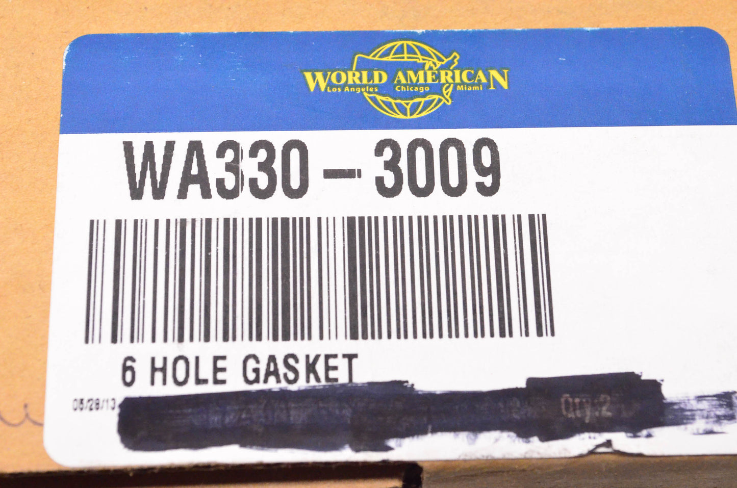 World American WA330-3009 6 Hole Gaskets Qty 2 NOS