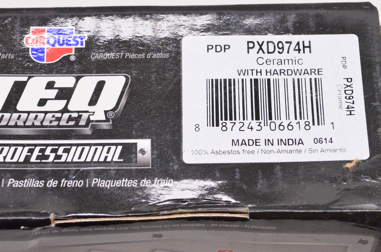 Carquest PXD974H Ceramic Disc Brake Pad Kit NOS