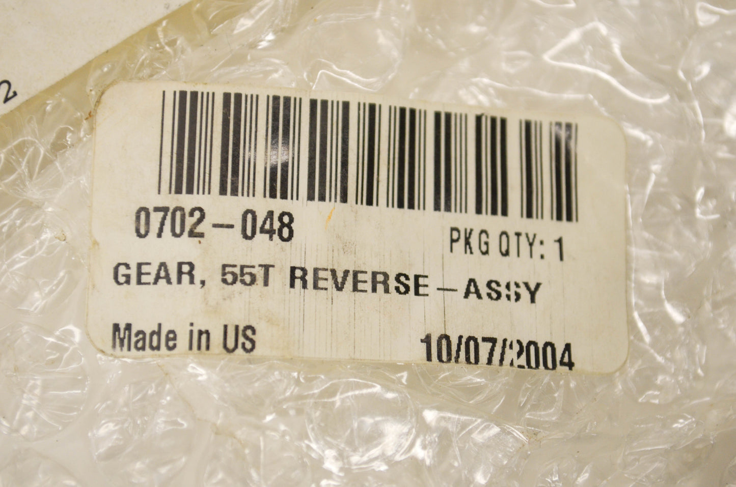 New OEM Arctic Cat 0702-048 55 Tooth Reverse Gear NOS
