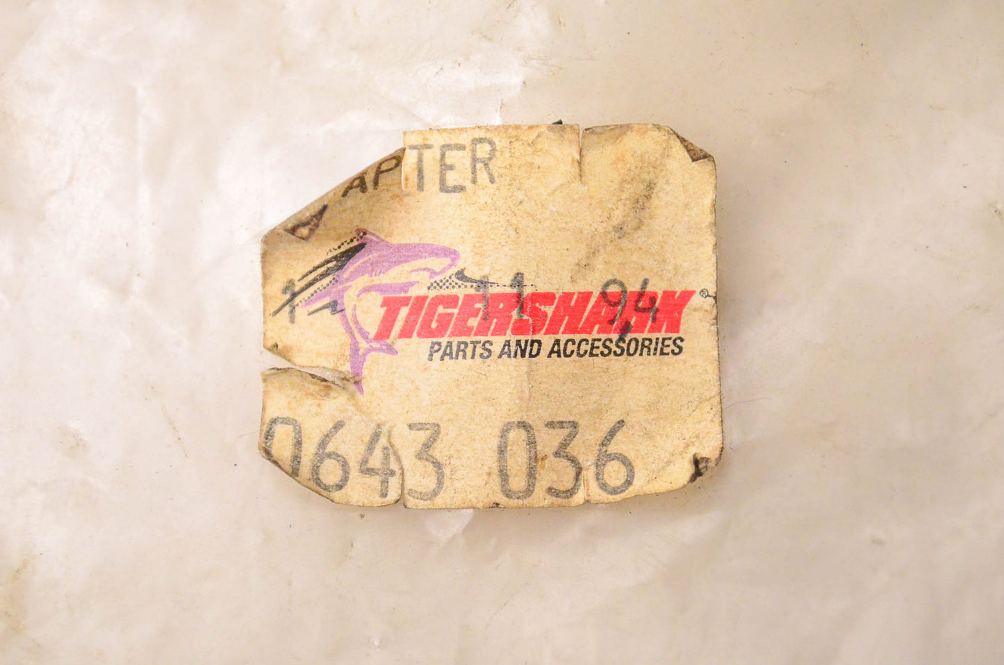 Tigershark 0643-036 1/2-20 x 16mm Thread Adapter NOS