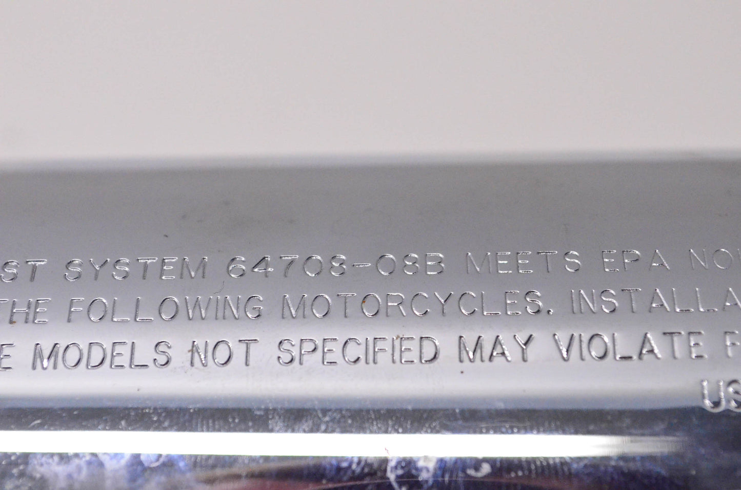 OEM Harley Davidson 64708-08B Softail Slip-on Exhaust
