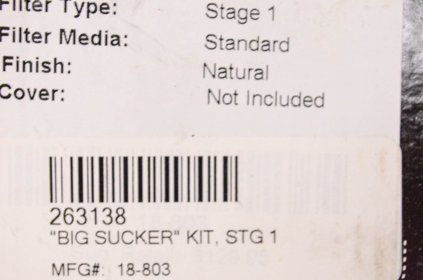 Arlen Ness 18-803 Big Sucker Performance Air Filter Kit