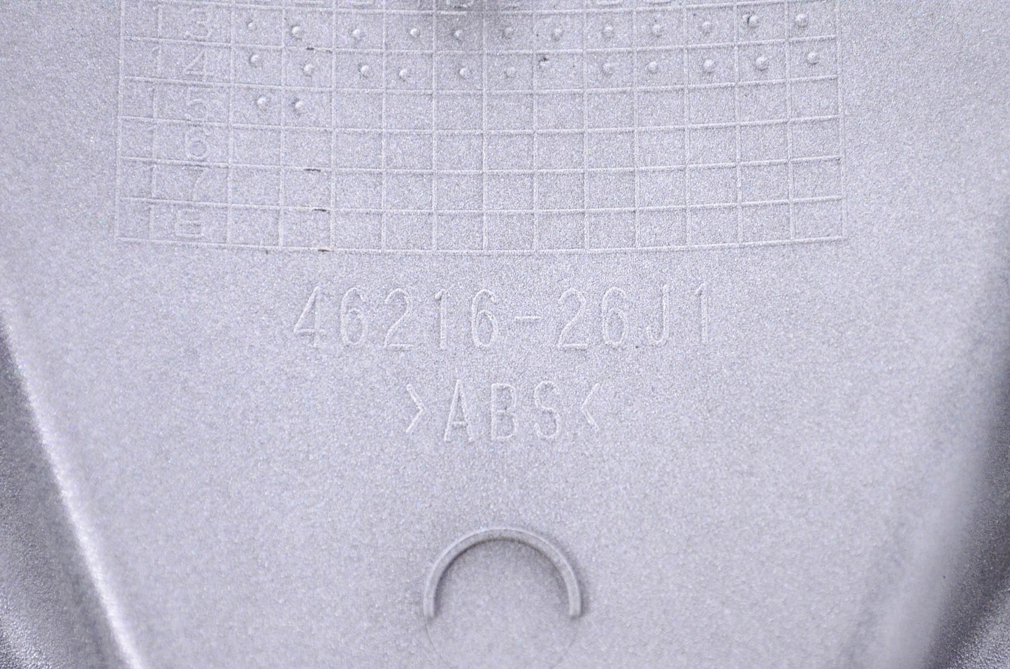 New OEM Suzuki 46216-26J10-RB5 2013 AN650 Rear Backrest Cover (White) NOS