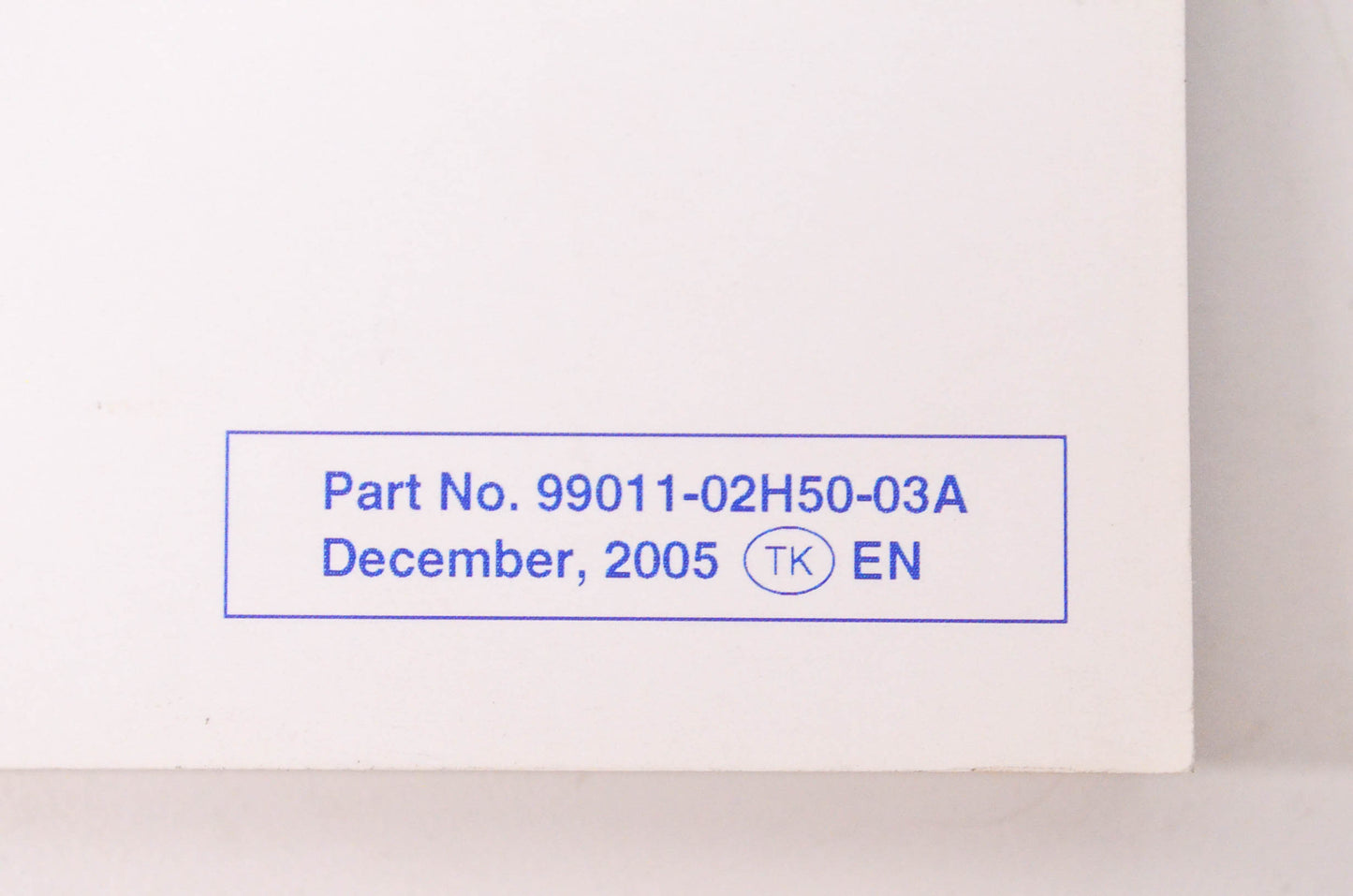 New OEM Suzuki 99011-02H50-03A GXS-R750 Owner's Manual NOS