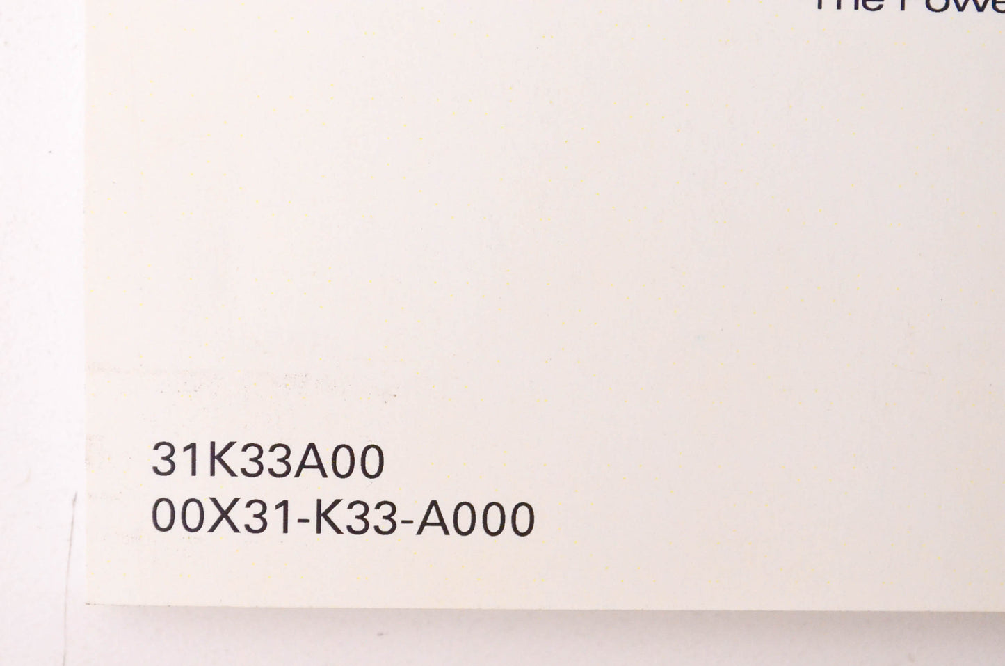 New OEM Honda 31K33A00 2015 CBR300R/RA Owner's Manual NOS