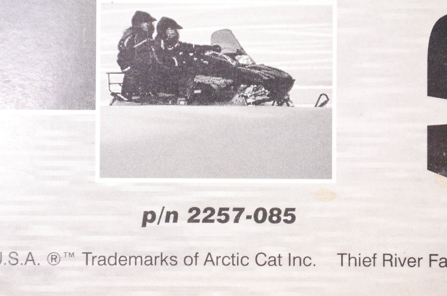 New OEM Arctic Cat 2257-085 2005 Snowmobile Operator's Manual NOS