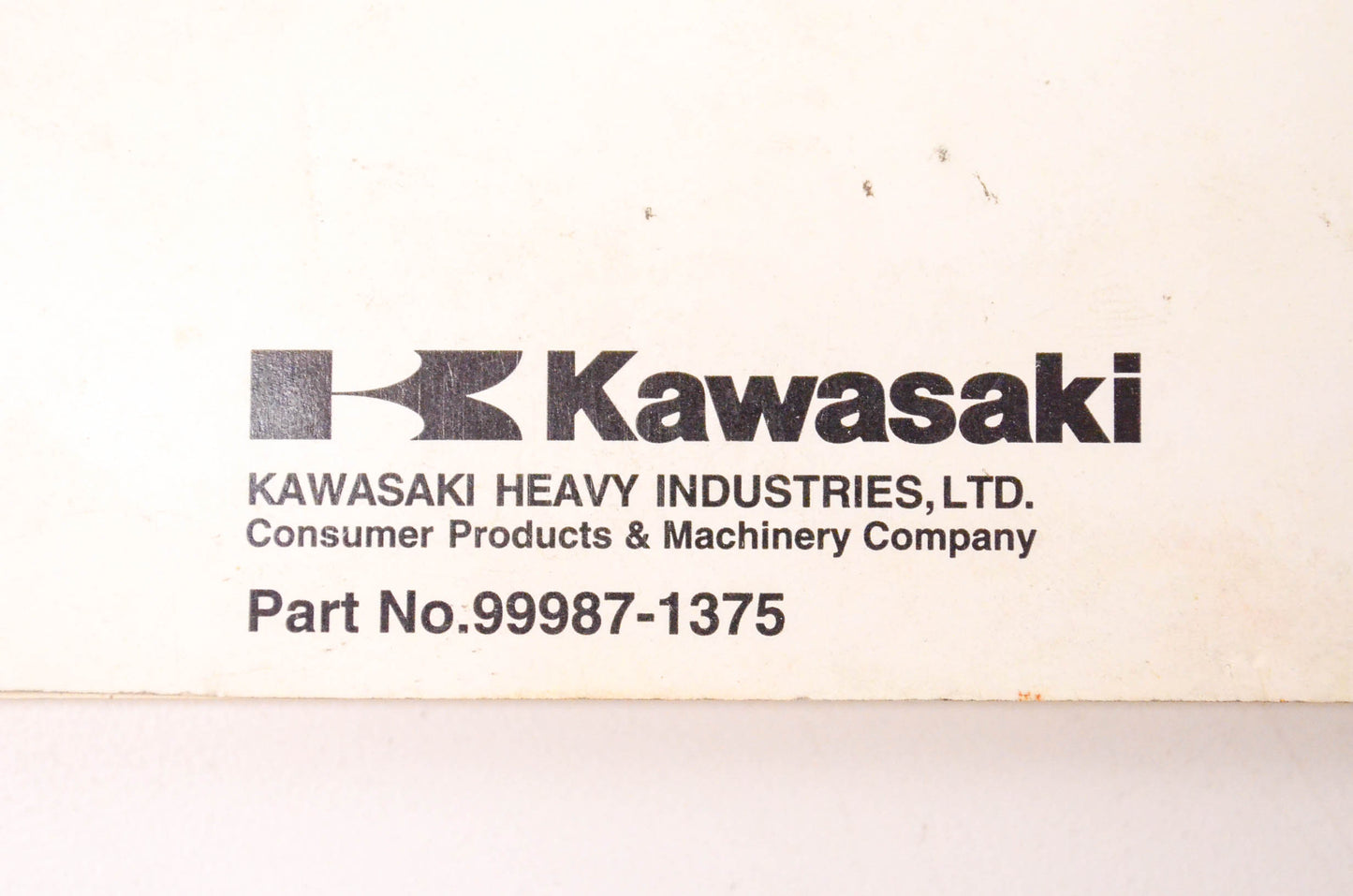 OEM Kawasaki 99987-1375 Vulcan 900 Classic LT Owner's Manual