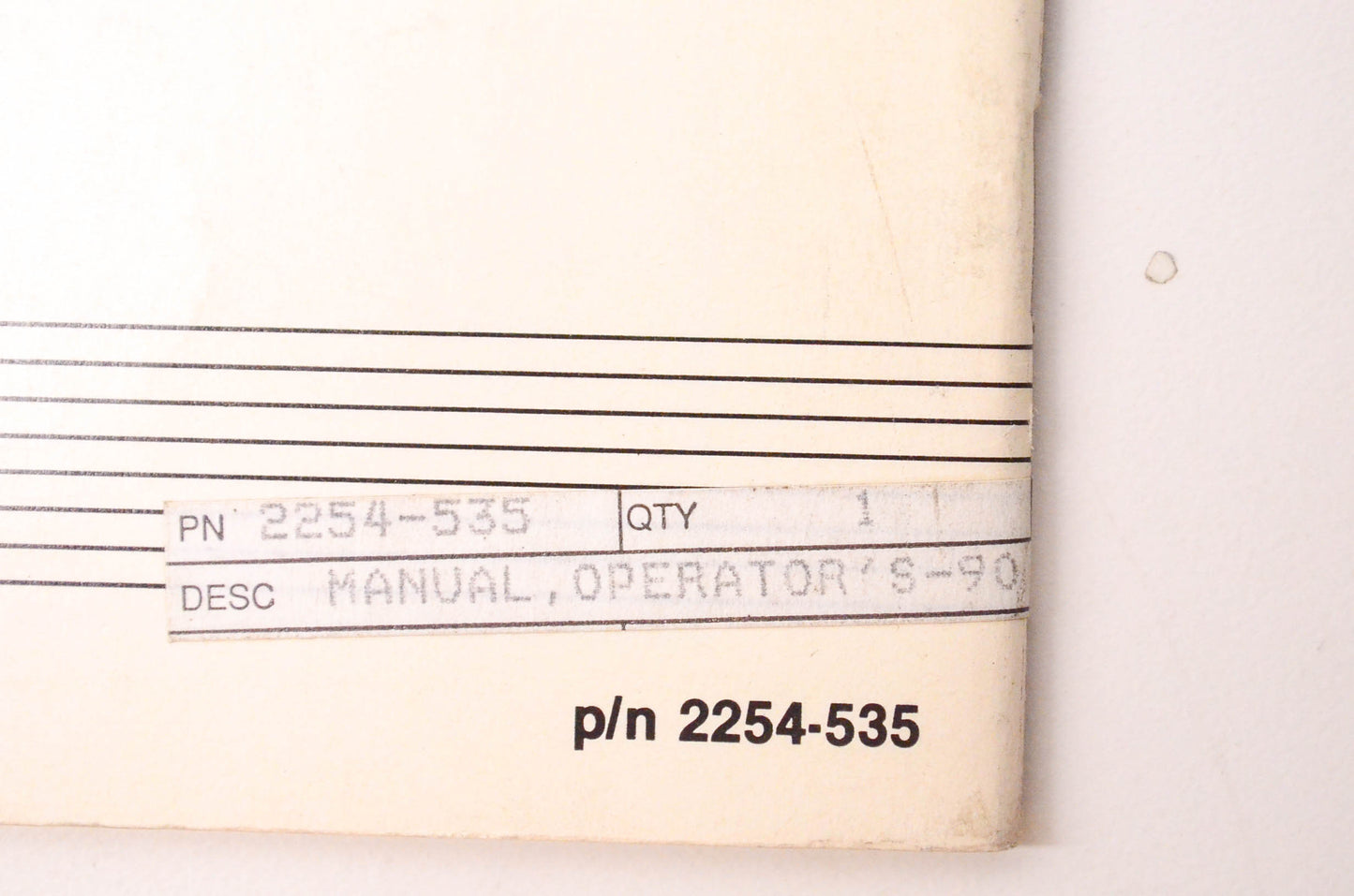 New OEM Arctic Cat 2254-535 1990 Wildcat Operator's Manual NOS